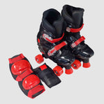 44042      ~ ROLLER SKATES BLK/RED 5-8 36-9