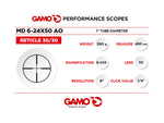 161051     ~ GAMO 6-24X50AO MD SCOPE